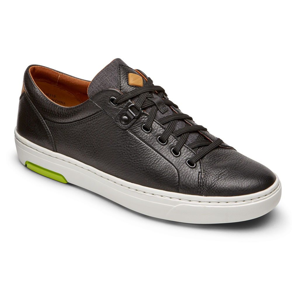 Rockport Mens Lets Walk Cupsole Lace-to-Toe - Sneakers Black - LUA014658